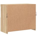 vidaXL Buffet avec lumières LED chêne sonoma 81x37x67 cm