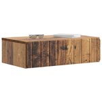vidaXL Table d'appoint murale Bois ancien 59 x 34 5 x 17 cm