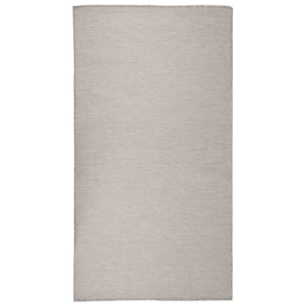 vidaXL Tapis à tissage plat d'extérieur 80x150 cm gris clair