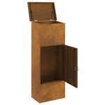 vidaXL Boîte de dépôt de colis Rouillé 44.5 x 29 x 110.5 cm