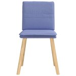 vidaXL Chaises à manger lot de 6 bleu jean tissu