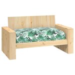 vidaXL Coussin de Palette pour Siège  Motif Feuille  120x80x12 cm  Tissu Oxford