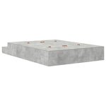 vidaXL Cadre de lit avec rangement Gris béton 236 5 x 160 x 31 5 cm