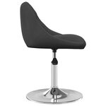 vidaXL Chaises pivotantes à manger lot de 2 Noir Velours