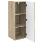 vidaXL Armoire Murale 33 x 34 5 x 90 cm Bois d'ingénierie Chêne Sonoma