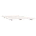 vidaXL Cadre de lit Blanc 120x190 cm Bois de pin massif