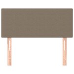 vidaXL Tête de lit Taupe 100x5x78/88 cm Tissu