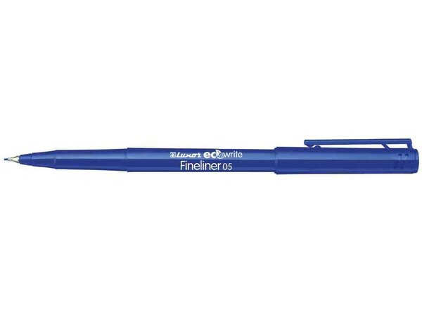 Feutre Fineliner ECO 05 Tracé 0,8 mm Bleu LUXOR