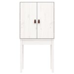 vidaXL Buffet haut Blanc 60x40x120 cm Bois massif de pin
