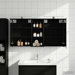 vidaXL Ensemble de Meubles de Salle de Bain 3 Pièces 130 x 14 5 x 70 cm