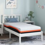 vidaXL Matelas Blanc  Gris 80 x 160 cm Mousse