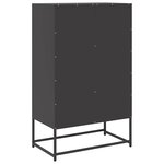 vidaXL Buffet haut noir 68x39x111 5 cm acier