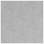 vidaXL Plaques à damier 2 Pièces Argent 40 x 40 cm Aluminium