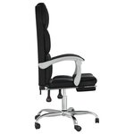 vidaXL Fauteuil inclinable de bureau Noir Similicuir