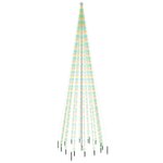 vidaXL Sapin de Noël avec piquet 1134 LED Colorées 800 cm