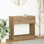 vidaXL Table console avec tiroirs chêne artisanal 85 5x38 5x74 5 cm