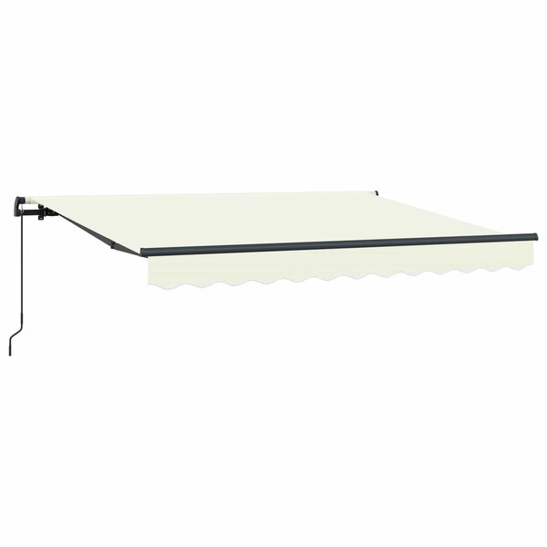 vidaXL Auvent Rétractable Crème 300 x 200 cm tissu