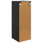 vidaXL Armoire Murale 33 x 34 5 x 90 cm Bois d'ingénierie Noir