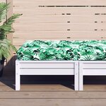 vidaXL Coussin de palette à motif de feuilles 60x60x9 5 cm tissu