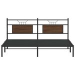 vidaXL Cadre de lit sans matelas chêne marron 160x200 cm