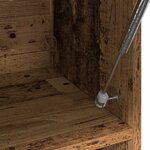 vidaXL Garde-robe vieux bois 100x32 5x35 cm bois d'ingénierie