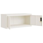 vidaXL Classeur blanc 90x40x240 cm acier