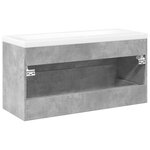 vidaXL Ensemble de meubles de salle de bain 2 Pièces gris béton
