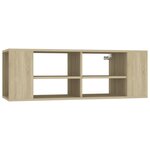vidaXL Meuble TV mural Chêne sonoma 102x35x35 cm Bois d’ingénierie