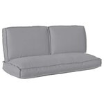 vidaXL Set de coussins de palette 3 Pièces Gris 120 x 50 x 12 cm