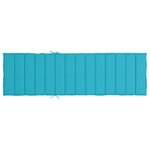 vidaXL Coussin de chaise longue turquoise tissu oxford