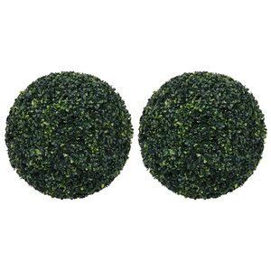 vidaXL Boules de buis artificielles 2 Pièces 52 cm