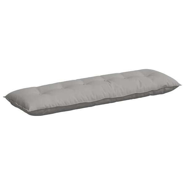 vidaXL Coussin de Dos Gris nuage 160 x 19 x 50 cm tissu