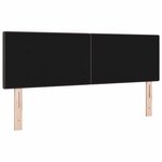 vidaXL Tête de Lit LED avec tête de lit Marron foncé 144 cm tissu