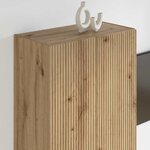 vidaXL Meuble TV mural Chêne artisanal 59 5 x 31 x 100 cm