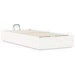 vidaXL Cadre de lit ottoman Blanc 90 x 190 cm Pin massif