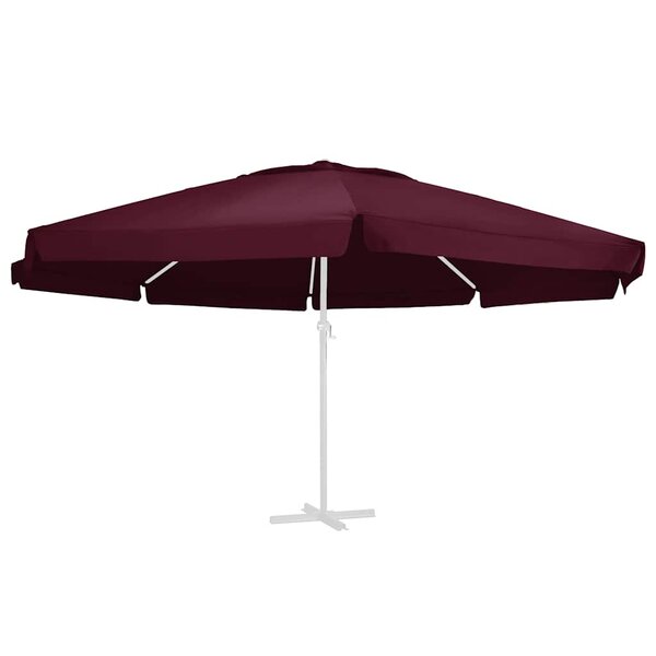 vidaXL Tissu de remplacement pour parasol d'extérieur Bordeaux 610 cm