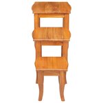 vidaXL Tables d'appoint emboîtables 3 pièces Naturel 60 x 45 x 60 5 cm
