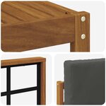 vidaXL Ensemble de canapés d'extérieur 9 Pièces Naturel et Anthracite