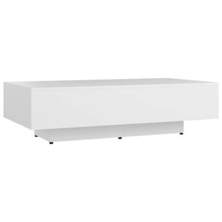 vidaXL Table basse Blanc 115x60x31 cm Aggloméré