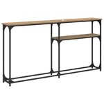 vidaXL TableConsole Chêne artisanal 145 x 22 5 x 75 cm