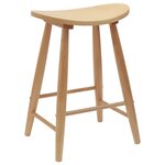 vidaXL Chaises de salle à manger 2 Pièces Naturel 46 x 37 x 63 cm