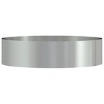 vidaXL Grands Pots en Métal Galvanisé Métal Grand Décoratifs Ronds