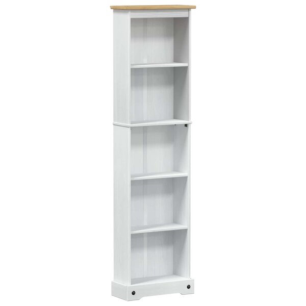vidaXL Bibliothèque 46 x 20 x 170 cm Pin massif Blanc