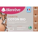Couette tempérée coton bio 300 g/ m² - 140 x 200 cm