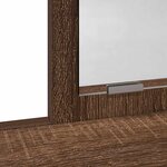 vidaXL Coiffeuse Chêne marron 100 x 41 x 140 cm Bois d'ingénierie