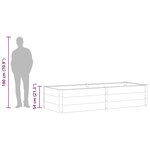 vidaXL Lit surélevé de jardin 250x100x54 cm WPC Gris