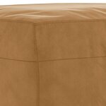vidaXL Ensemble de canapés 3 Pièces avec coussins marron velours