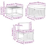 vidaXL Ensemble de canapés d'extérieur 6 pc Blanc et gris clair