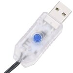 Vidaxl guirlande lumineuse à led groupées 400led blanc chaud 7 4 m pvc