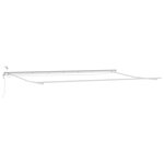 vidaXL Store Rétractable Automatique avec LED Blanc 600x350 cm